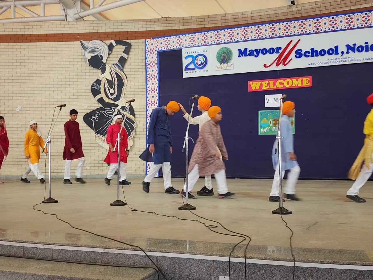 Celebrating Baisakhi with Joy and Unity – A Festive Assembly by Class VIII A & B